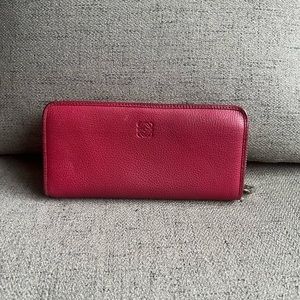 Loewe Amazona anagram leather zippy long wallet